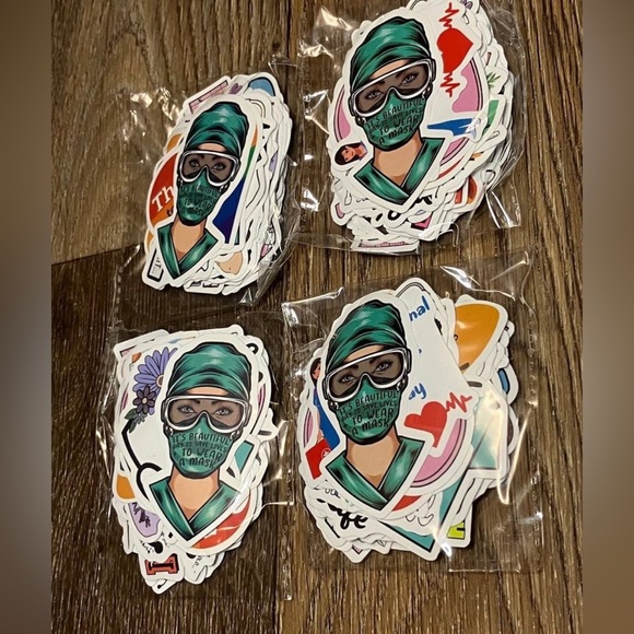 Nurse Day Vinyl Waterproof Stickers (200 Count) - Picture 2 of 6